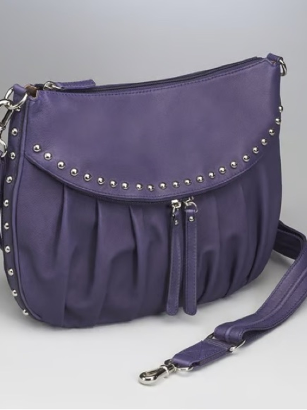 Gun Tote’n Mamas Uptown Purple Leather Concealed Carry Purse GTM-50
